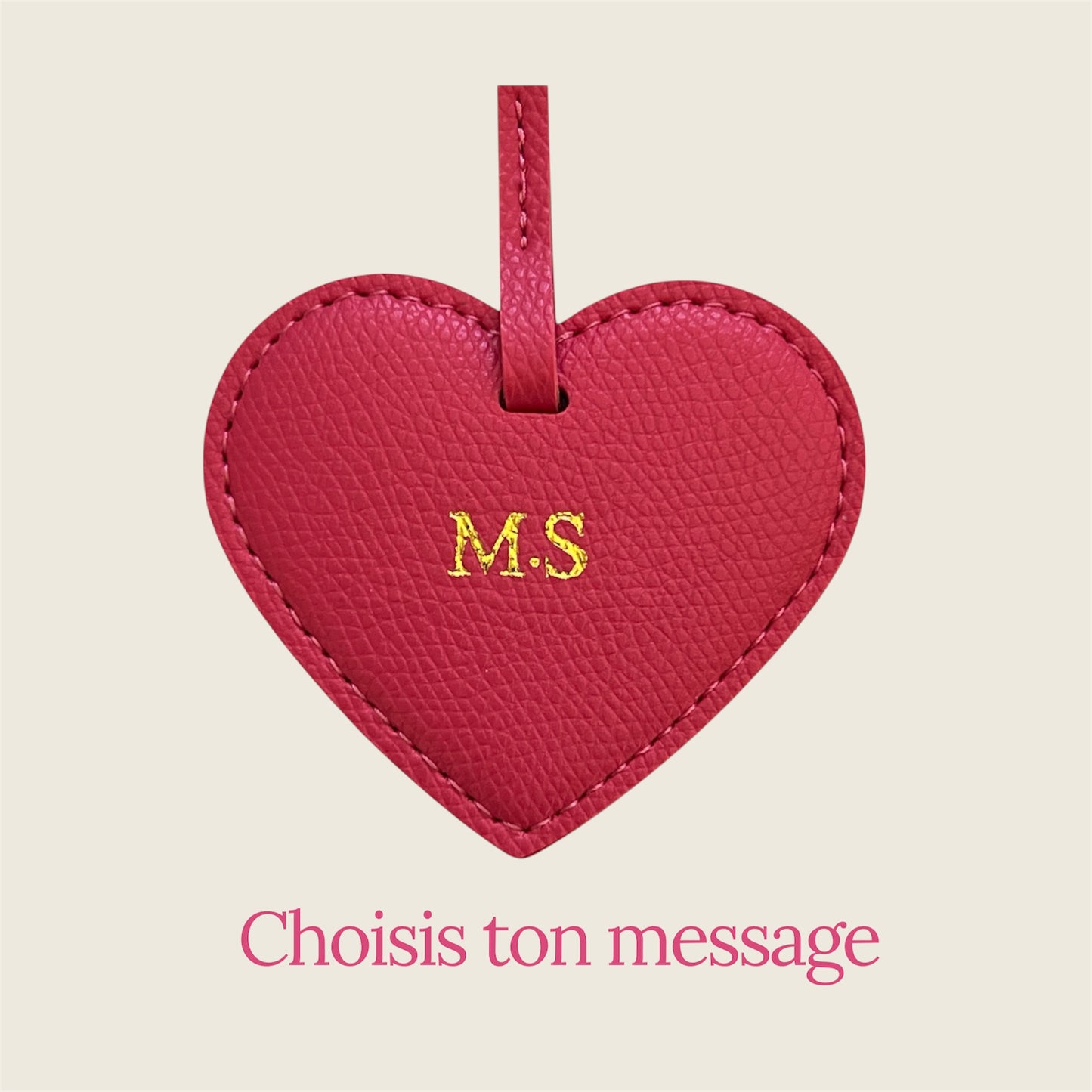 Charm coeur personnalisé